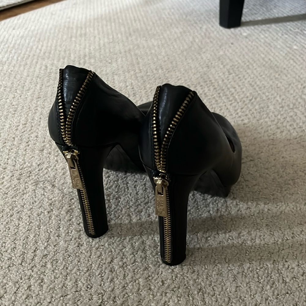 Vince Camuto zipper detail heels